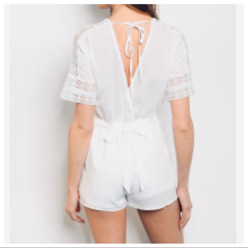 STEP INTO SPRING WHITE CHIC ROMPER - Picture 8 of 8